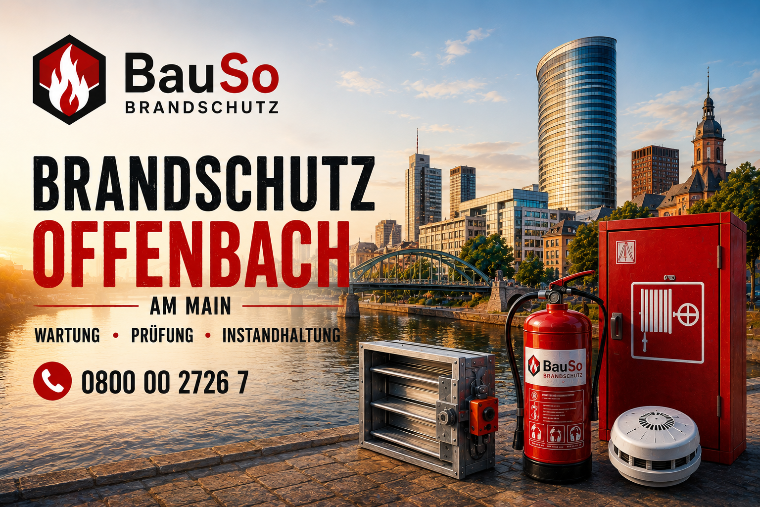 Brandschutz Wartung Offenbach durch BauSo